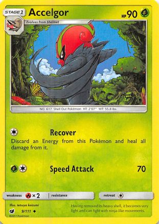 Accelgor 009/111 - SM  Crimson Invasion - for just $0.05! 