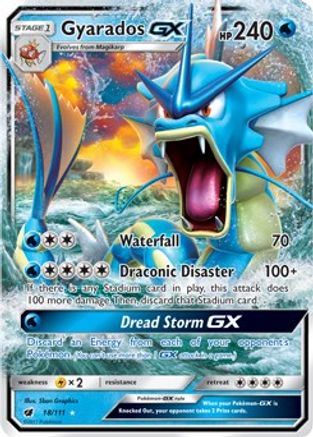 Gyarados GX 018/111 - SM  Crimson Invasion Holofoil - for just $4.32! 
