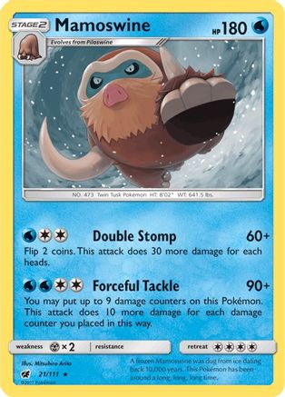 Mamoswine 021/111 - SM  Crimson Invasion - for just $0.13! 