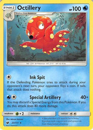 Octillery 023/111 - SM  Crimson Invasion - for just $0.15! 