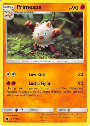 Primeape 051/111 - SM  Crimson Invasion - for just $0.31! 