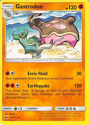 Gastrodon 054/111 - SM  Crimson Invasion Reverse Holofoil - for just $0.18! 