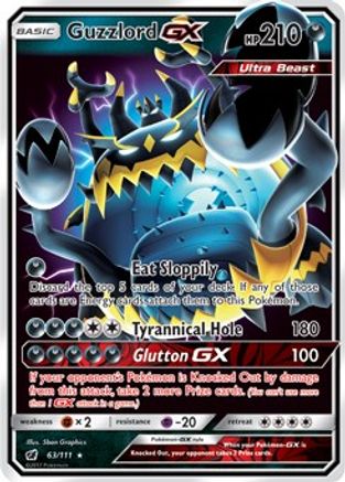 Guzzlord GX 063/111 - SM  Crimson Invasion Holofoil - for just $2.62! 