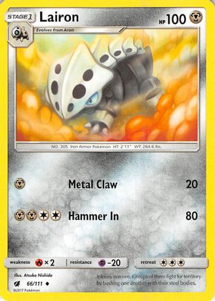 Lairon 066/111 - SM  Crimson Invasion Reverse Holofoil - for just $0.20! 