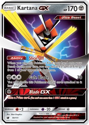 Kartana GX 070/111 - SM  Crimson Invasion Holofoil - for just $1.15! 