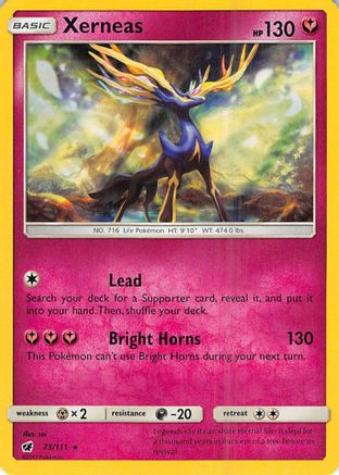 Xerneas 073/111 - SM  Crimson Invasion Holofoil - for just $0.14! 