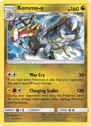 Kommo-o 077/111 - SM  Crimson Invasion - for just $0.39! 