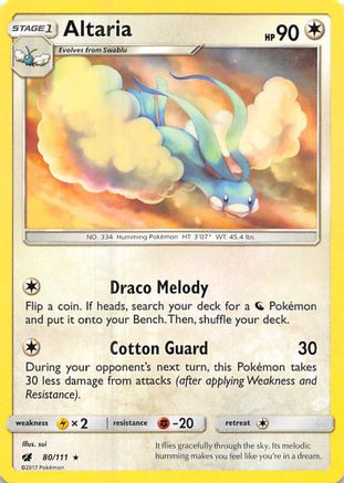 Altaria 080/111 - SM  Crimson Invasion - for just $0.16! 