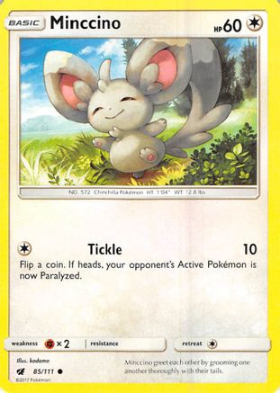 Minccino 085/111 - SM  Crimson Invasion - for just $0.10! 
