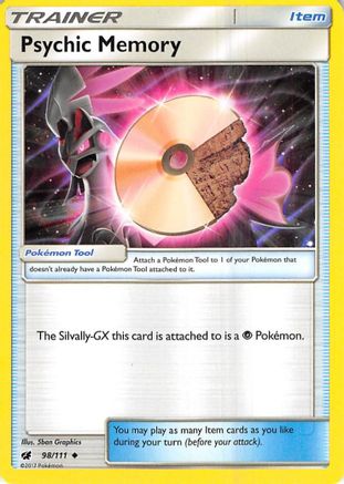 Psychic Memory 098/111 - SM  Crimson Invasion Reverse Holofoil - for just $0.13! 