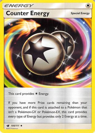 Counter Energy 100/111 - SM  Crimson Invasion Reverse Holofoil - for just $0.68! 