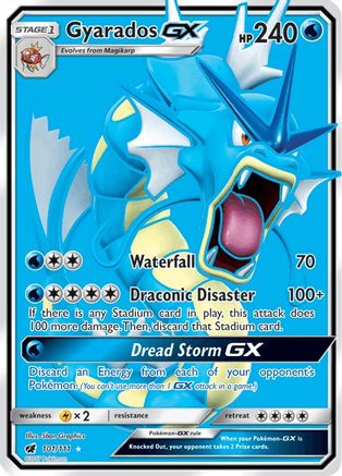Gyarados GX (Full Art) 101/111 - SM  Crimson Invasion Holofoil - for just $6.15! 