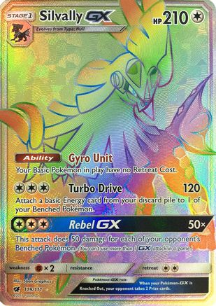 Silvally GX (Secret) 119/111 - SM  Crimson Invasion Holofoil - for just $3.40! 
