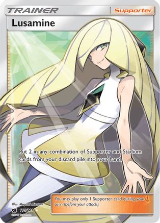 Lusamine (Full Art) 110/111 - SM  Crimson Invasion Holofoil - for just $24.24! 