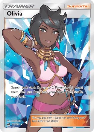 Olivia (Full Art) 111/111 - SM  Crimson Invasion Holofoil - for just $8.94! 