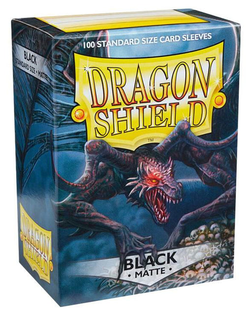 Dragon Shield: Standard 100ct Sleeves - Black (Matte) - for just $14.99! 