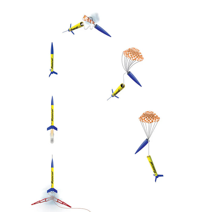 Rascal™ & HiJinks™ Launch Set - Rocket-Building Kit, Beginner Flying-Rocket-Model Kit for Ages 10+ - for just $44.99! 