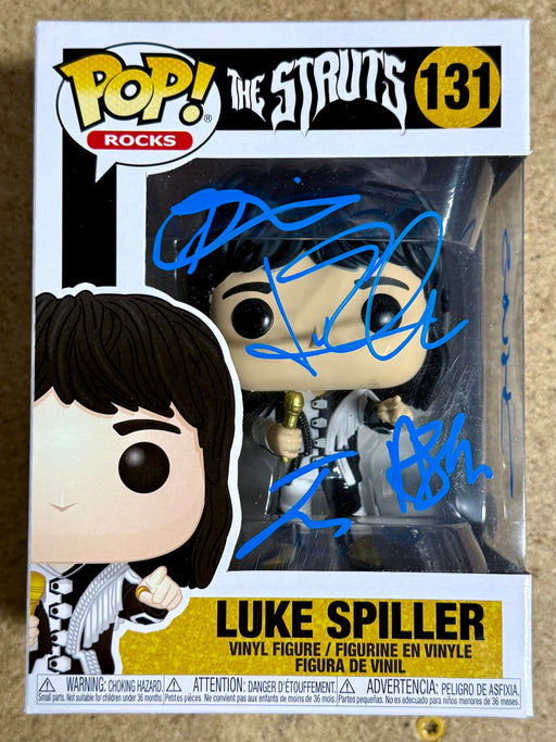 Complete Band Signed The Struts #131 Luke Spiller Funko Pop! With JSA COA - for just $180! 