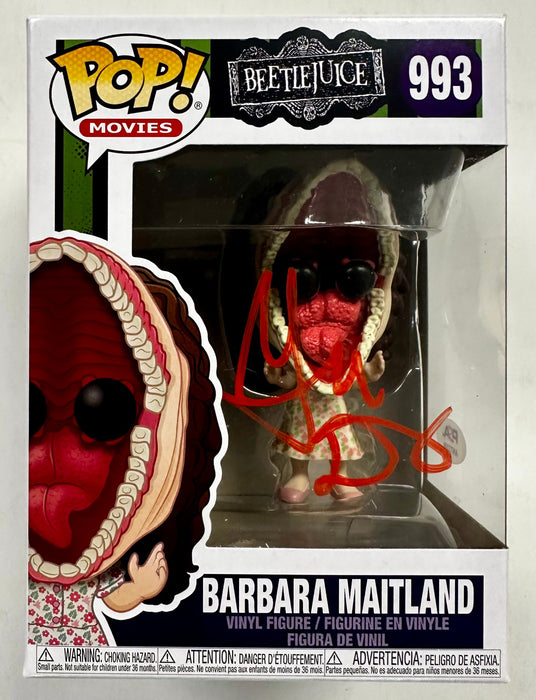 Geena Davis Signed Barbara Maitland Funko Pop! #993 Beetlejuice With PSA/DNA COA - for just $220! 