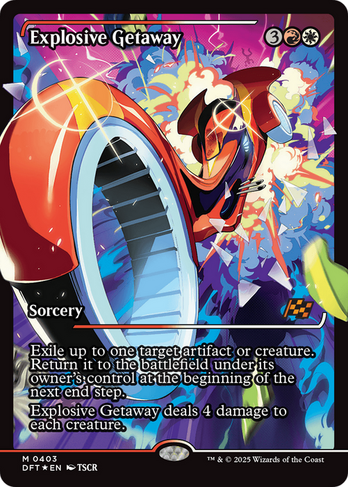 Explosive Getaway (DFT-403) - Aetherdrift: (Showcase) Foil - for just $0.37! 