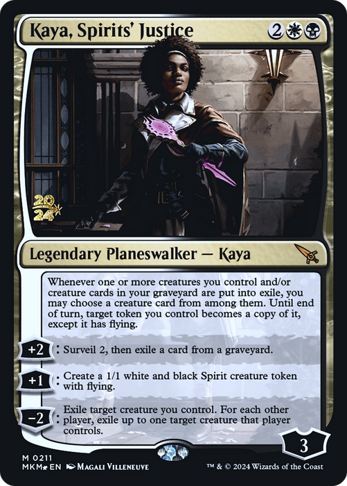 Kaya, Spirits' Justice [Murders at Karlov Manor Prerelease Promos] - Just $1.40! Shop now at Retro Gaming of Denver