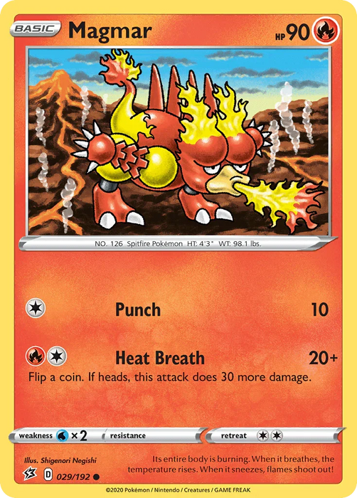 Magmar (029/192) [Sword & Shield: Rebel Clash] - for just $0.10! 