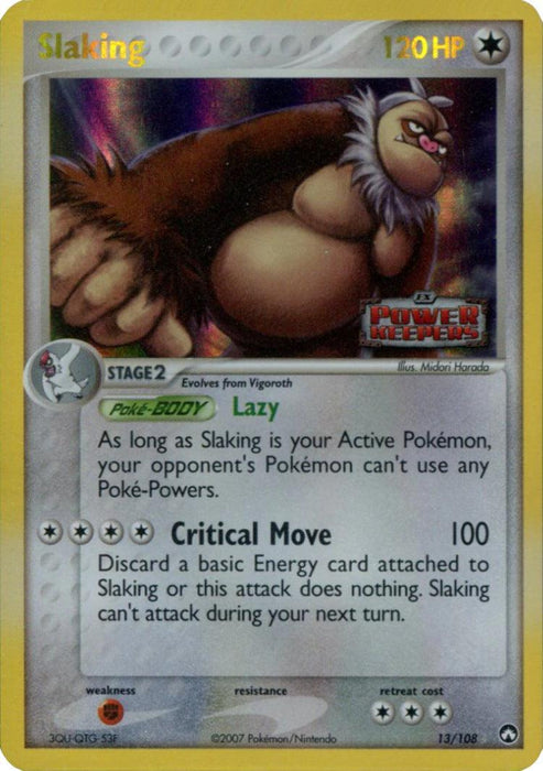 Slaking (13/108) (Stamped) [EX: Power Keepers] - for just $1.60! 