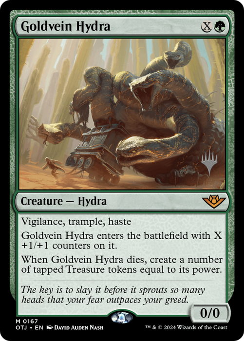 Goldvein Hydra (PPOTJ-167) - Outlaws of Thunder Junction Promos - for just $2.46! 