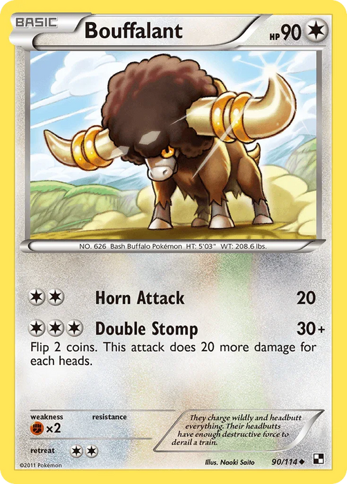 Bouffalant (90/114) [Black & White: Base Set] - for just $0.15! 