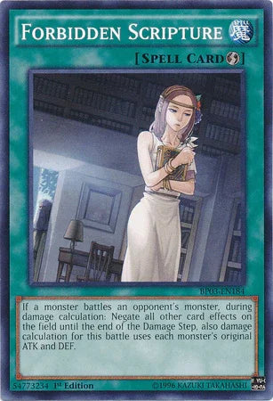 Forbidden Scripture [BP03-EN184] Common - for just $0.15! 