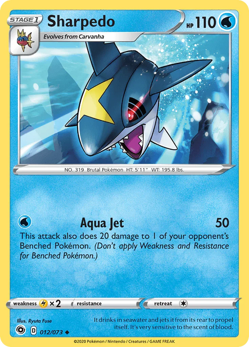 Sharpedo (012/073) [Sword & Shield: Champion's Path] - for just $0.10! 