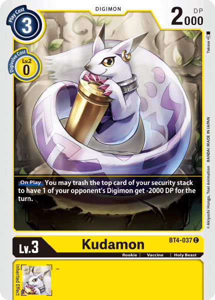 Kudamon [BT4-037] [Great Legend] - Just $0.09! Shop now at Retro Gaming of Denver