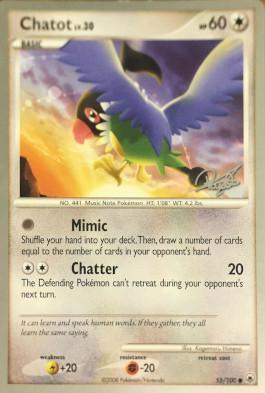 Chatot LV.30 (55/100) (Bliss Control - Paul Atanassov) [World Championships 2008] - for just $0.90! 