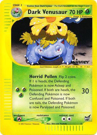 Dark Venusaur (7) (Winner) [Best of Promos] - for just $0! 