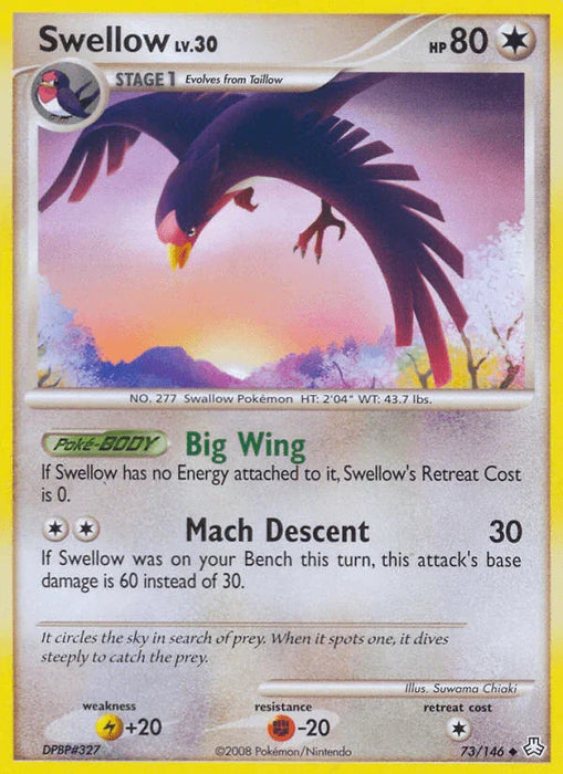 Swellow (73/146) [Diamond & Pearl: Legends Awakened] - for just $0.25! 