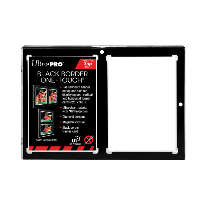 35PT 2-Card Black Border UV ONE-TOUCH Magnetic Holder - Just $8.99! Shop now at Retro Gaming of Denver