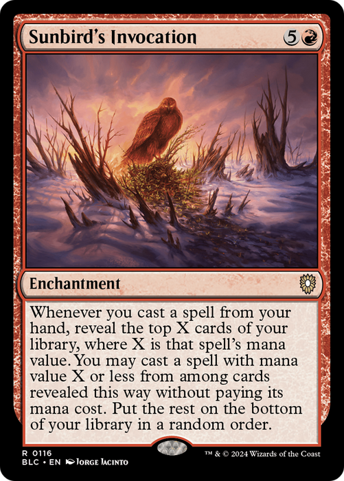 Sunbird's Invocation (BLC-116) - Bloomburrow Commander - for just $0.09! 