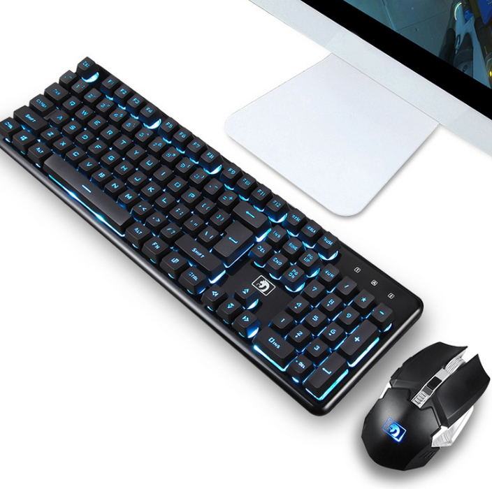 Wireless charging light gaming keyboard and mouse set mechanical feel - for just $128.42! 