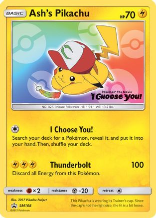 Ash's Pikachu SM108/248 - SM Promos - for just $13.96! 