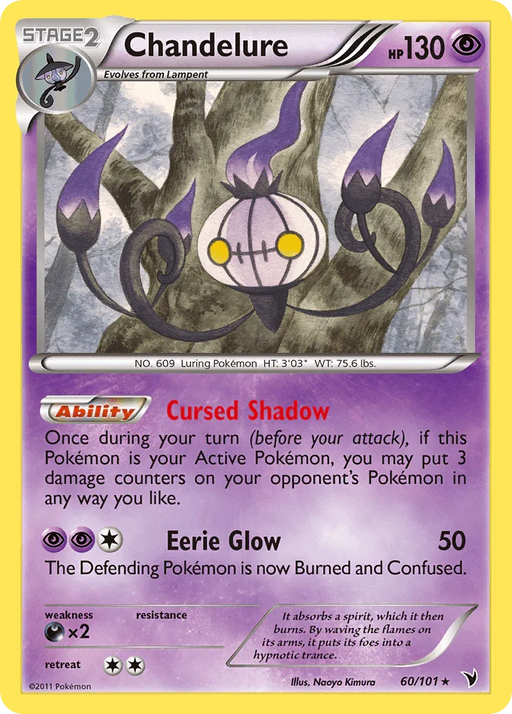 Chandelure (60/101) [Black & White: Noble Victories] - for just $5! 