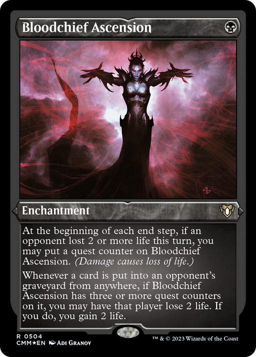 Bloodchief Ascension (Foil Etched) [Commander Masters] - Just $6.15! Shop now at Retro Gaming of Denver