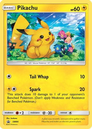 Pikachu SM86/248 - SM Promos Holofoil - for just $5.32! 