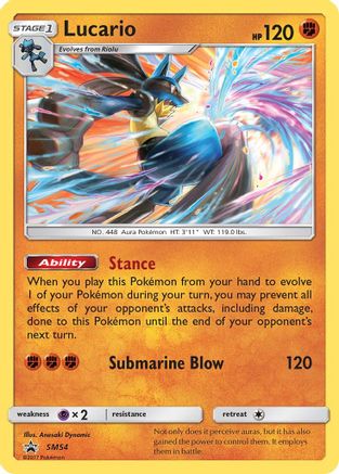 Lucario SM54/248 - SM Promos Holofoil - for just $0.34! 