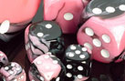 Gemini 2 Polyhedral Black-Pink w/White 7 Die Set - Just $10! Shop now at Retro Gaming of Denver