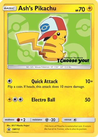 Ash's Pikachu SM112/248 - SM Promos - for just $14.92! 