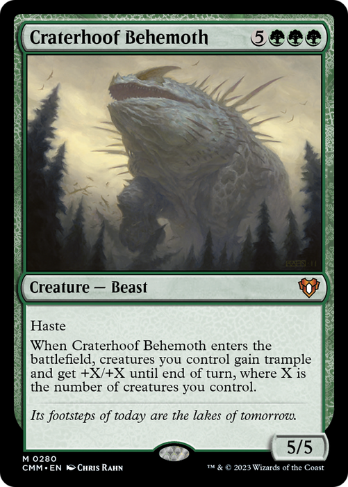 Craterhoof Behemoth [Commander Masters] - Just $10.20! Shop now at Retro Gaming of Denver