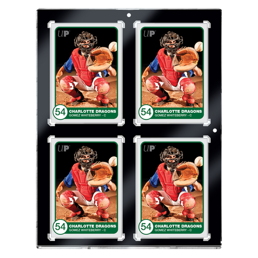 130PT 4-Card Black Border UV ONE-TOUCH Magnetic Holder - Just $12.99! Shop now at Retro Gaming of Denver