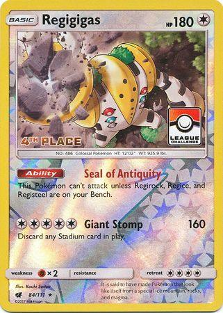 Regigigas (84/111) (League Promo 4th Place) [Sun & Moon: Crimson Invasion] - for just $2.30! 