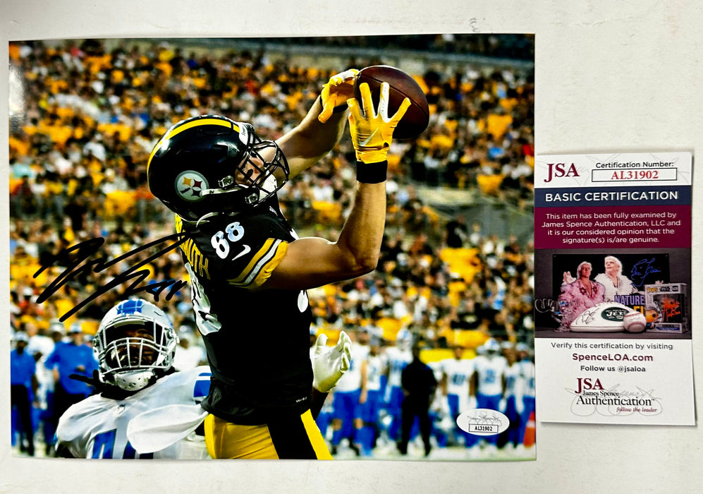 Pat Freiermuth Signed Autographed NFL Pittsburgh Steelers TE 8x10 Photo With JSA COA - for just $50! 