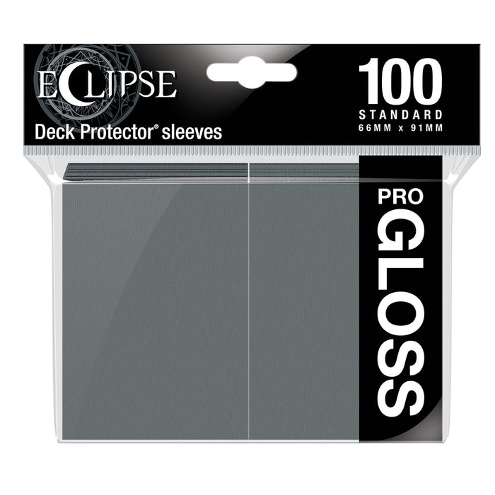 Deck Protector Sleeves: Eclipse Gloss Standard - Smoke Grey (100ct) - for just $10.99! 